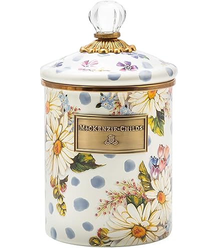 Amazon.com: MACKENZIE-CHILDS Wildflowers Enamel Canister
